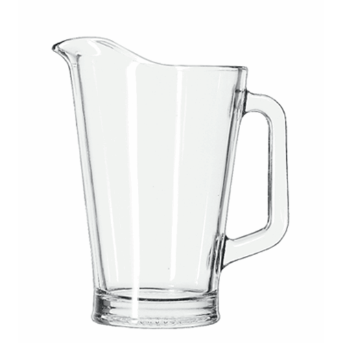 dieser transparente Libbey Pitcher mit einem Fassungsvermögen von 1 Liter eignet sich sowohl zum Bedrucken als auch zum Gravieren